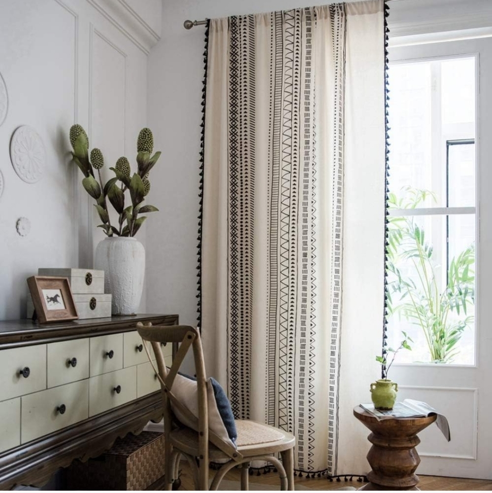 Bohemian geometric curtains
